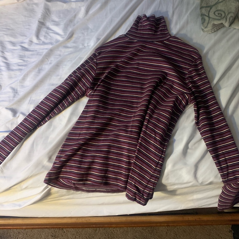 women’s turtle neck stripped long sleeve